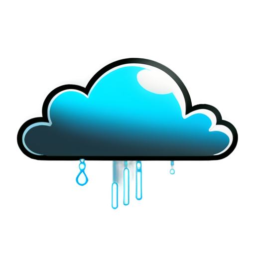 5G cloud system - icon | sticker