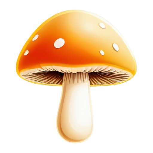 mushroom concise cute colorful - icon | sticker