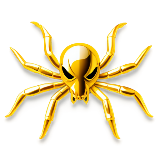 create a gold spider with Bitcoin mark on his back I prefer a large and fat one and cute also - icon | sticker