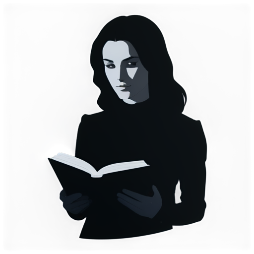 witcher yennefer read book - icon | sticker