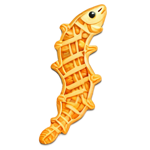 Fishbone cookie - icon | sticker