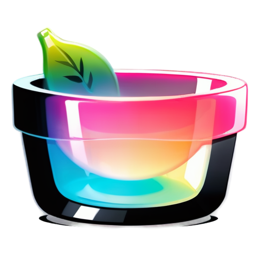 schematic image for the site of a fruit basket in pink color - icon | sticker