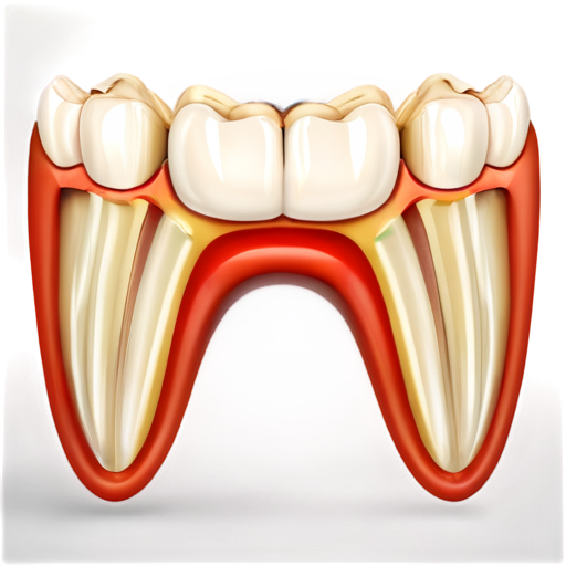 Teeth with Ai chip - icon | sticker