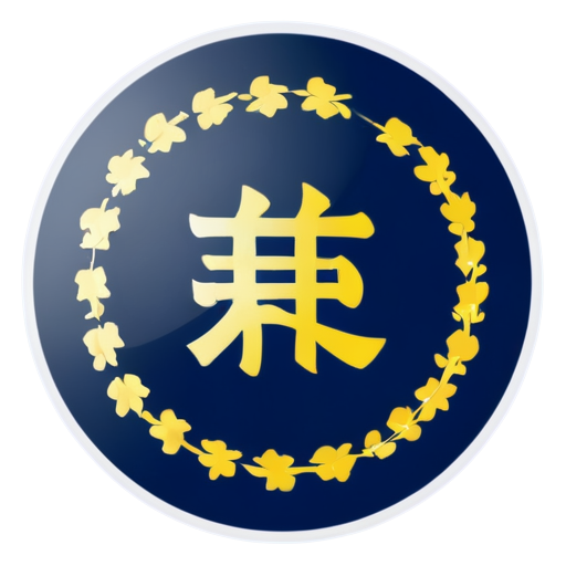 Put the four words "青心童行" in a circular icon - icon | sticker