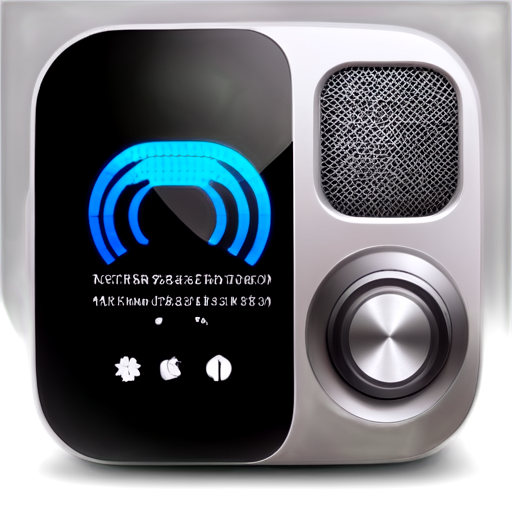 ios style, app icon, rounded corner, FM radio, - icon | sticker