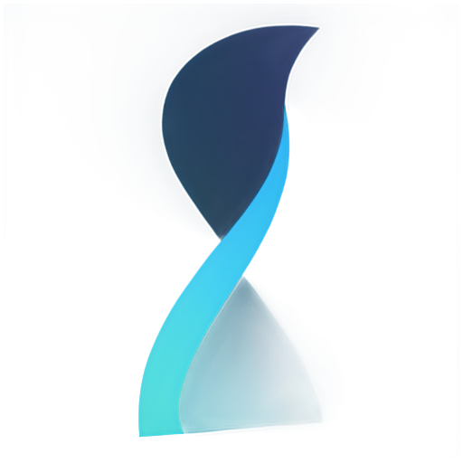 Abstract style artificial intelligence twist bandwith data ocean - icon | sticker