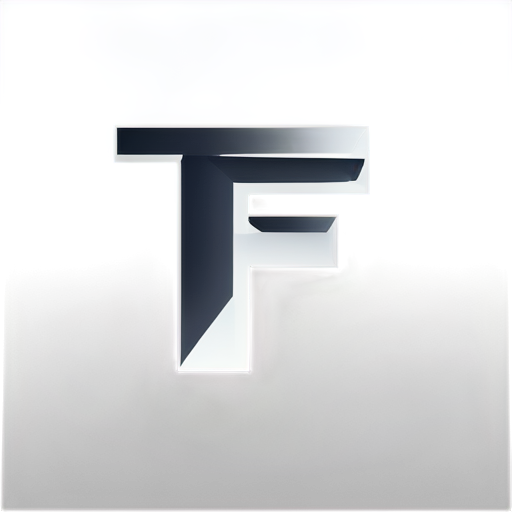 Ultraminimalistic line logo in the trendy expensive letter "TF" looks like an abstract linear symmetric liquid geometric element - icon | sticker