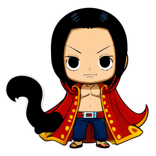 cute boa hancock an anime character in one piece - icon | sticker