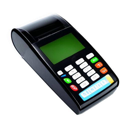 blank receipt from payment terminal on transparent background - icon | sticker