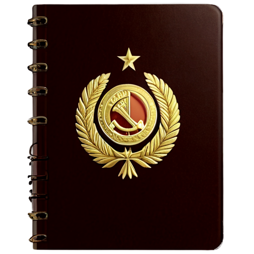 Soviet notebook, vertically - icon | sticker