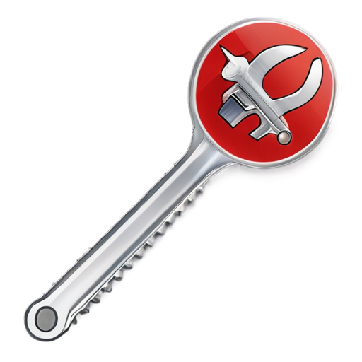 wrench stroke out by red prohibiting sign - icon | sticker