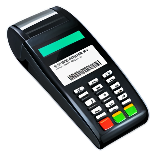 blank receipt from payment terminal on transparent background - icon | sticker