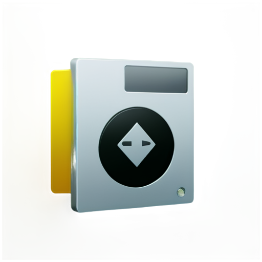 Auto-Save icon featuring the traditional floppy disk icon, plus a circle of arrows going around the icon, reminiscent of the recycling icon arrows, but in a circle instead of a triangle. - icon | sticker