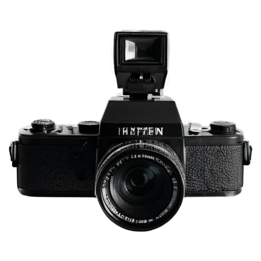 front view, black and white, Stereocamera - icon | sticker