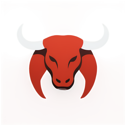 bull 8 logo esports 1D red - icon | sticker