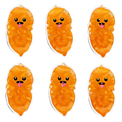 Slices of chavs laced with a sweet and savoury yam-fruit mixture. - icon | sticker