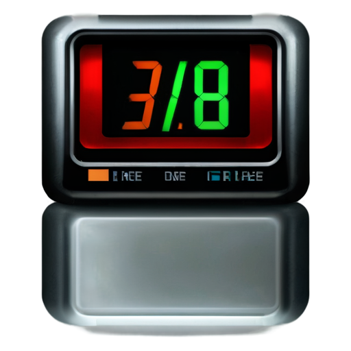 fuel display with empty white field on transparent background without letters - icon | sticker