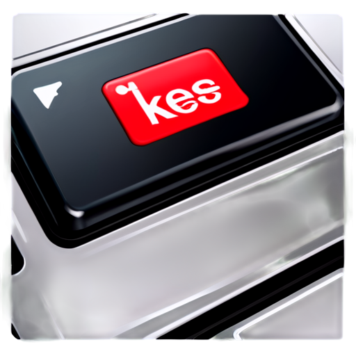 Keyboard Key with the Text "Key" on it. - icon | sticker