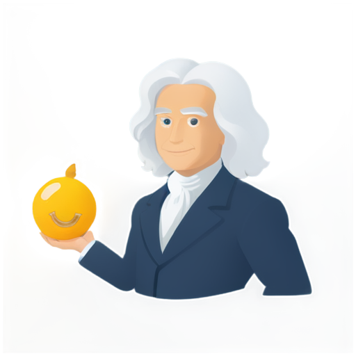 isaac newton emoji - icon | sticker