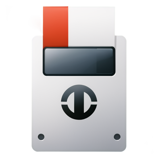 Auto-Save icon featuring the traditional floppy disk icon, with a circle of arrows going around the icon, reminiscent of the recycling icon arrows, but in a circle instead of a triangle. - icon | sticker