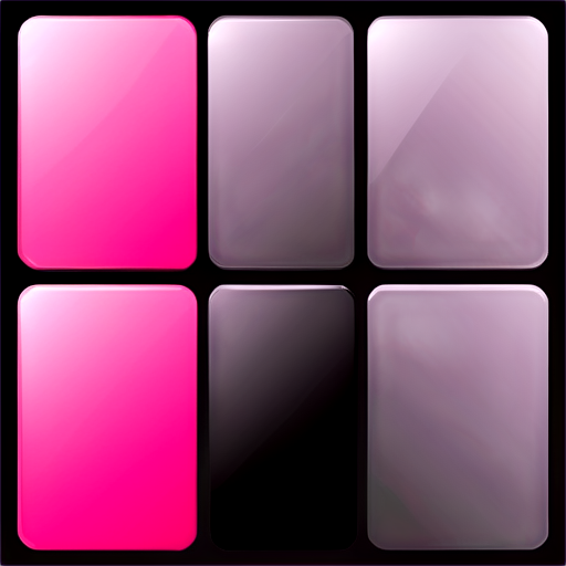 A small tool for four-quadrant task management, modern and simple design, black and pink tones - icon | sticker