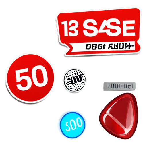 red sale icon in Russian - icon | sticker