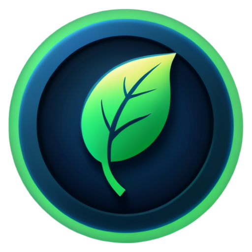 An icon for task management in the BEO cryptocurrency project, blending eco-friendly and innovative design. It features a checklist integrated with a leaf symbol and glowing blockchain lines, symbolizing organization and sustainable progress. The background is a gradient of green and blue tones." - icon | sticker