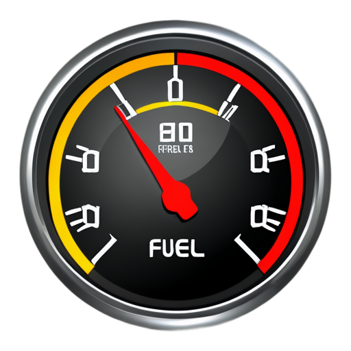 fuel gauge display on a transparent background without letters - icon | sticker