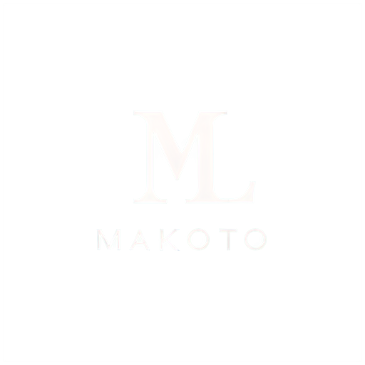 Name of law company: MAKOTO Logo must be minimalistic with calm colours, associate with dignity, honesty - icon | sticker