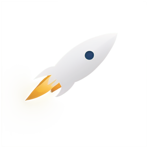 design logo for bank operations feed using flying rocket - icon | sticker