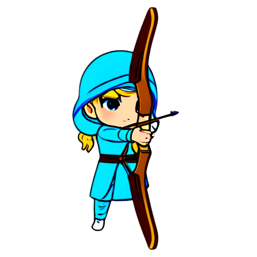 bow and arrow - icon | sticker