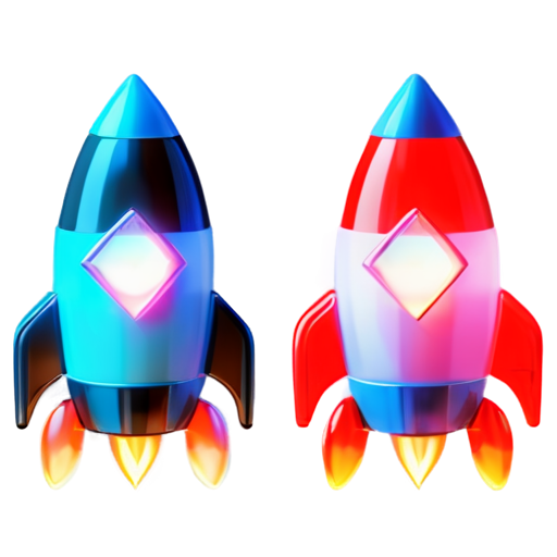 draw rocket 80s - icon | sticker