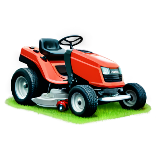 Mowing the lawn - icon | sticker