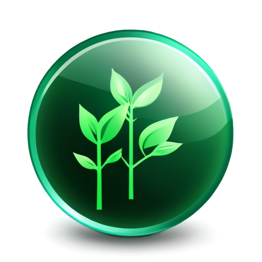 growth icon, diagram icon, realistic, emerald colors - icon | sticker