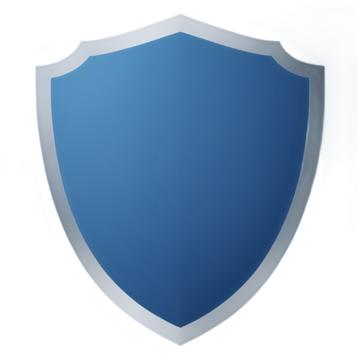 a blue sheild in cloud - icon | sticker