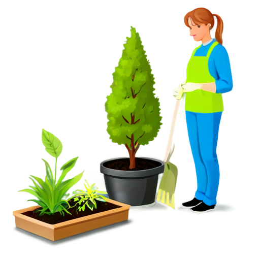 Reminder about gardening procedures - icon | sticker