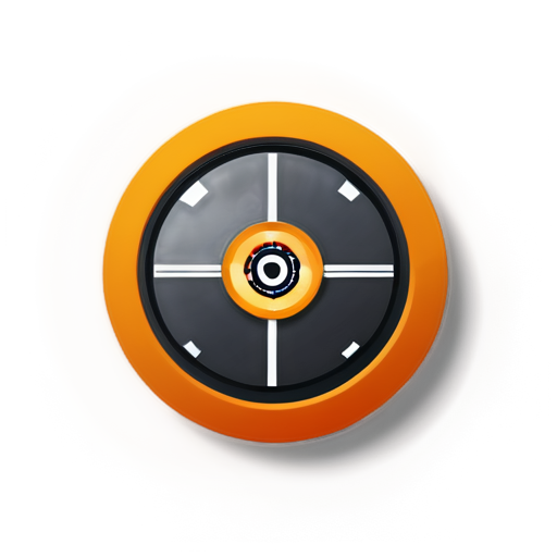 Create logo for a Telegram bot called "Event Radar", designed to connect event organizers and performers. The logo must contain a robot, microphone, compass, candy. Turn on an inconspicuous icon in or near the radar indicating music or performance, for example, a microphone or a musical note. Warm, attractive colors such as shades of orange and dark gray should be used in the color palette. The font for the designation of the "Event Radar" should be clear, bold and modern, located under or around the radar symbol in order to be understandable at small sizes. - icon | sticker