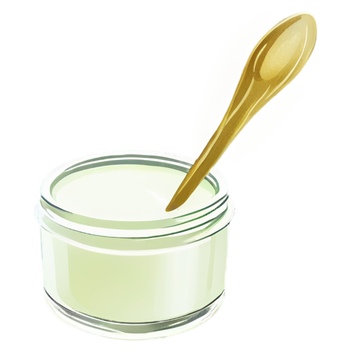 Medieval simple ointment, glass - icon | sticker