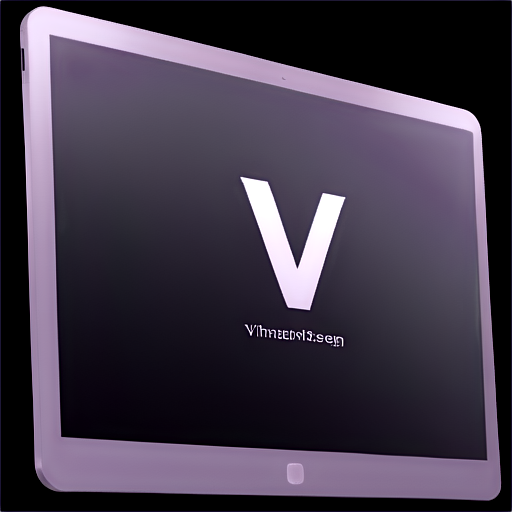 A large screen customized development website , name VirahubDesign, please design a logo with initials VD - icon | sticker