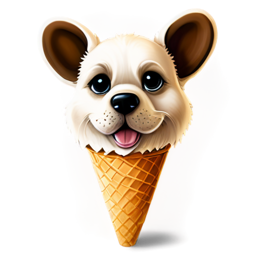 paw icecream - icon | sticker