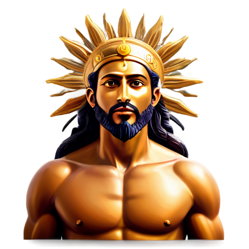 Create icon with God of the sun Heliopolis - icon | sticker