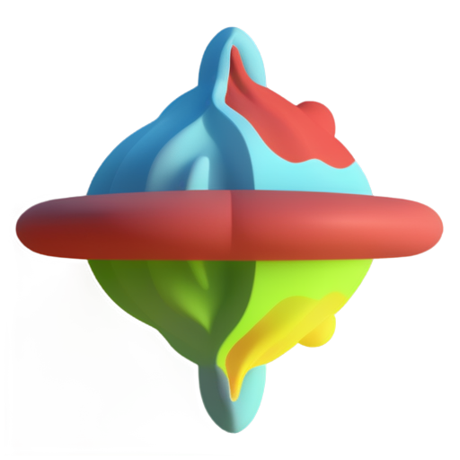 Abstract Flat Style Sponge texture blending symmetrical Hippocampus mixing nebula trajectory collision quark of redshift Tower of Babel Noah's Ark HolySky City - icon | sticker