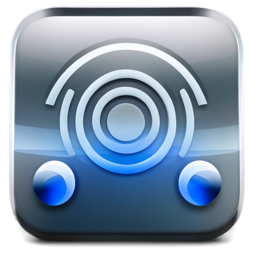 ios style, app icon, rounded corner, radio, - icon | sticker