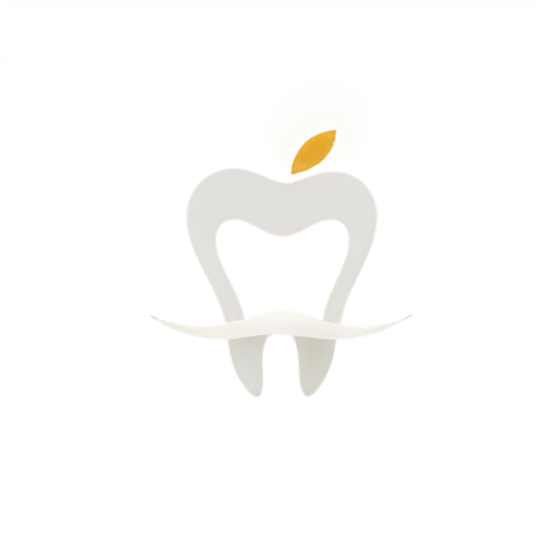 Design a symbol dedicated to the meaning of tooth, light and insight. The symbol should reflect the nature of complex treatment and include elements that represent harmony and balance of smile. Please develop a unique and visually appealing design - icon | sticker