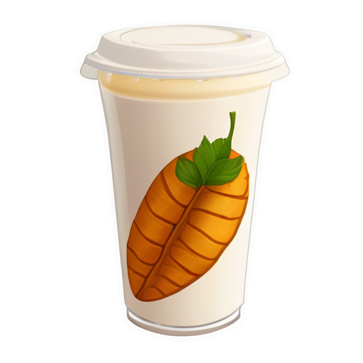 A hot drink based on yam milk and yam herbs. - icon | sticker