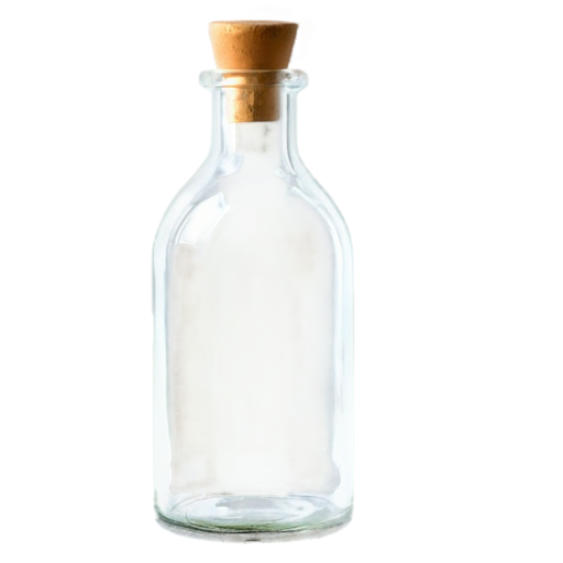 Medieval simple poor glass flask - icon | sticker