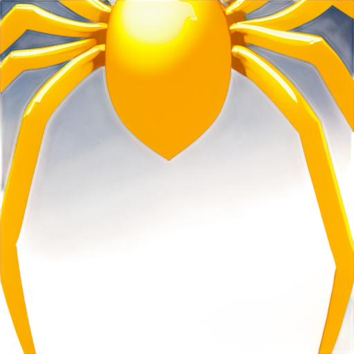 create a gold spider with Bitcoin mark on his back I prefer a large one and cute also - icon | sticker