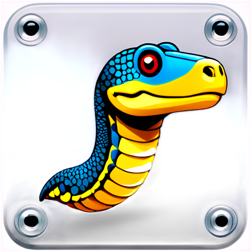 An icon of the Python programming language with “TELEGRAM BOT PYTHON” written underneath it - icon | sticker