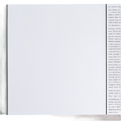 three sheets filled with printed text. sheet corners slightly folded forward. margins from sheet borders 50px. the entire sheet should be visible. transparent background. there should be nothing behind the sheet. paper color - silver. letter color - black - icon | sticker