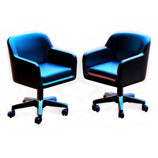 office inside, chairs , tables stylish modern design , light colors, no background - icon | sticker